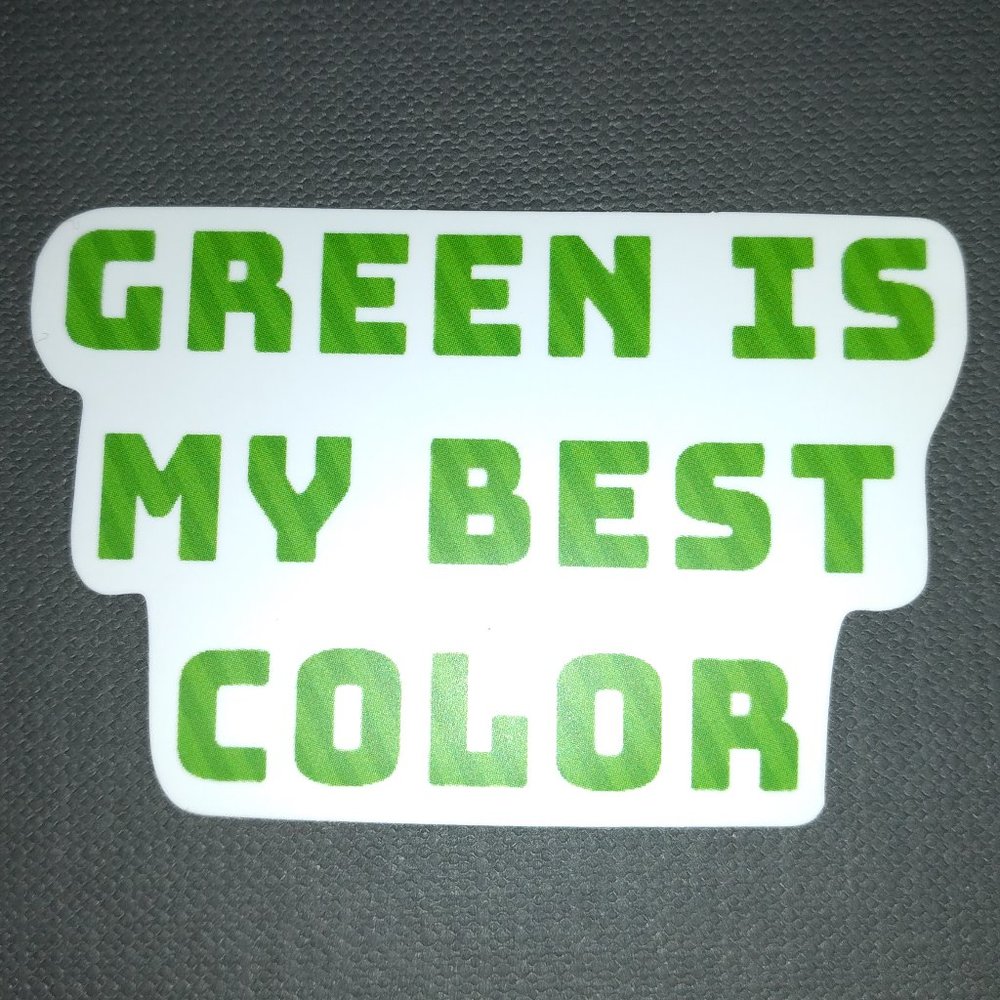 Green is my best color sticker